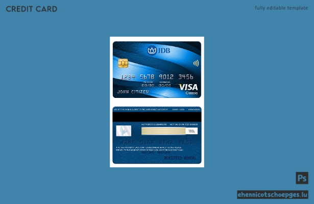 Beispielvorschau der Visa Classic Card der Laos Joint Development Bank